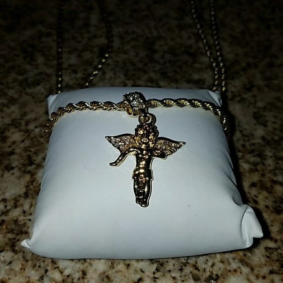 NWT Mens 30" Gold Angel & 24" P Ruby Bundle - Picture 3 of 8